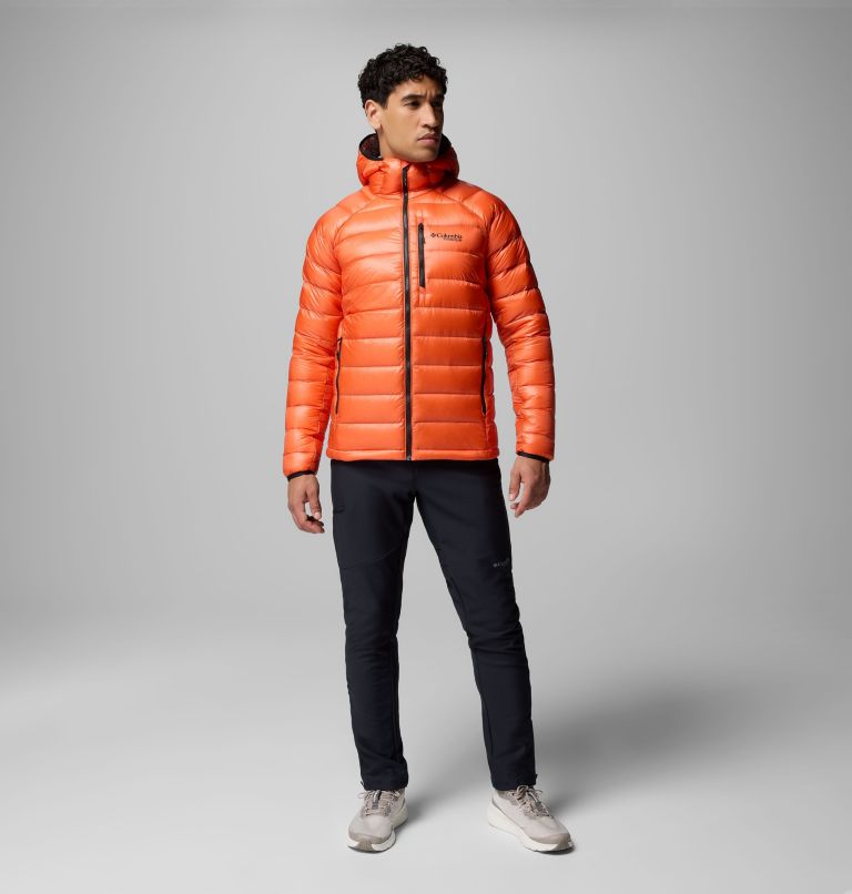 Men's Arctic Crest Down Hooded Jacket, Color: Zing, image 11