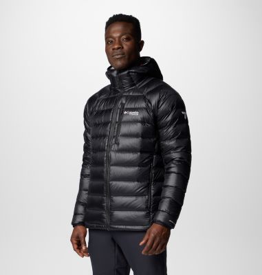 Men's Arctic Crest Down Hooded Jacket, Color: Black, image 4