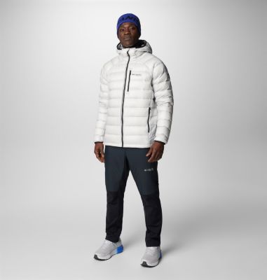 Men's Arctic Crest Down Hooded Jacket, Color: Nimbus Grey, image 7