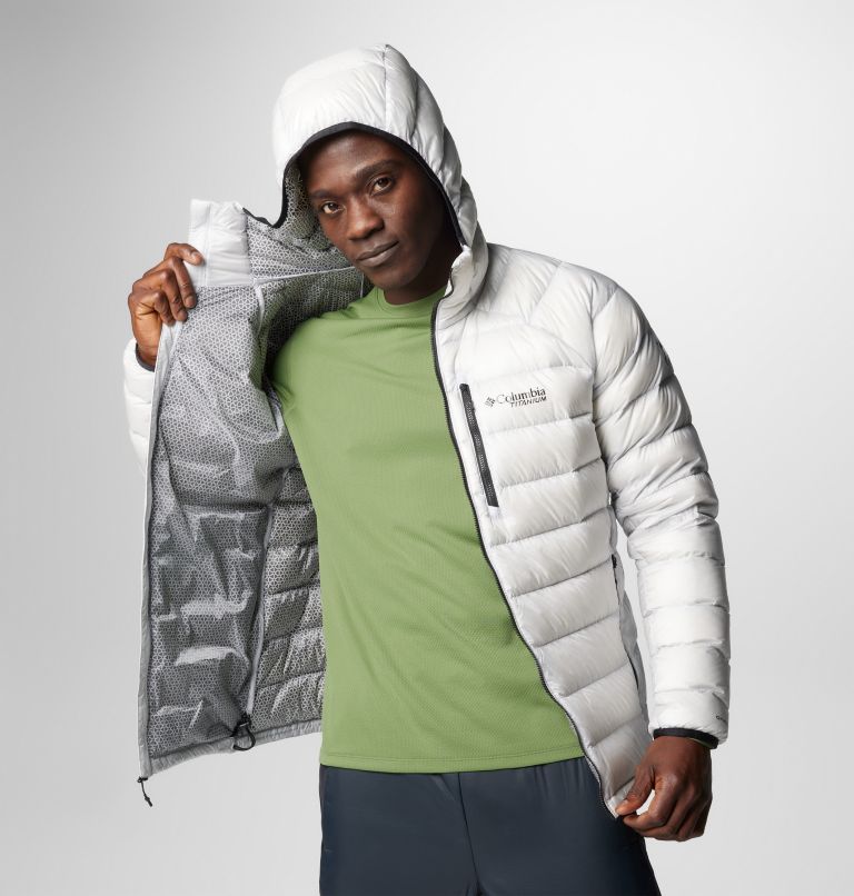 Men s Arctic Crest Down Hooded Jacket