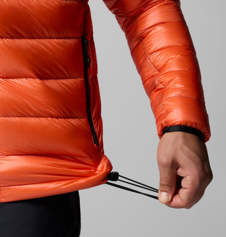 Men's Arctic Crest Down Hooded Jacket, Color: Zing, image 8