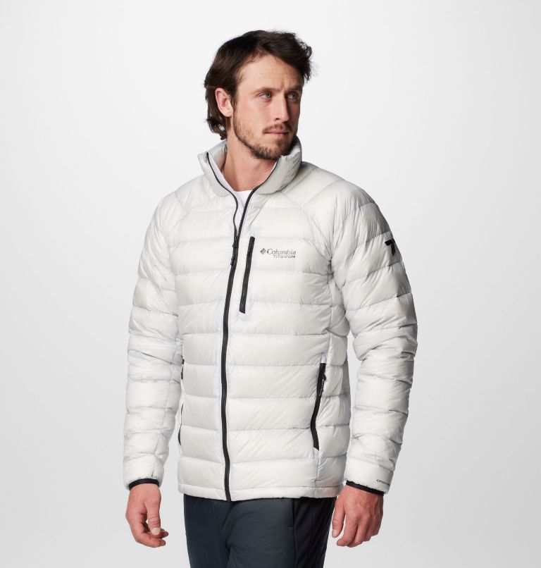 Men's Arctic Crest Down Jacket, Color: Nimbus Grey, image 4