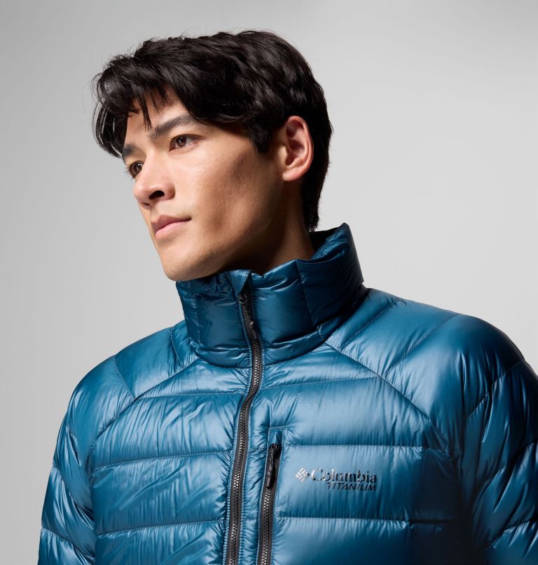 Men's Arctic Crest Down Jacket, Color: Everblue, image 7