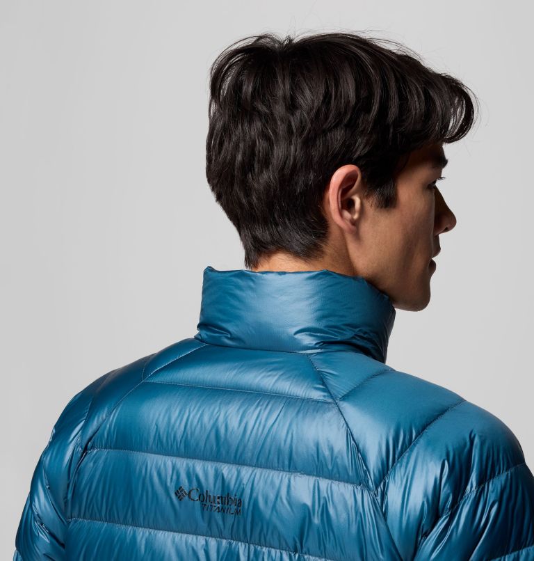 Men's Arctic Crest Down Jacket, Color: Everblue, image 9