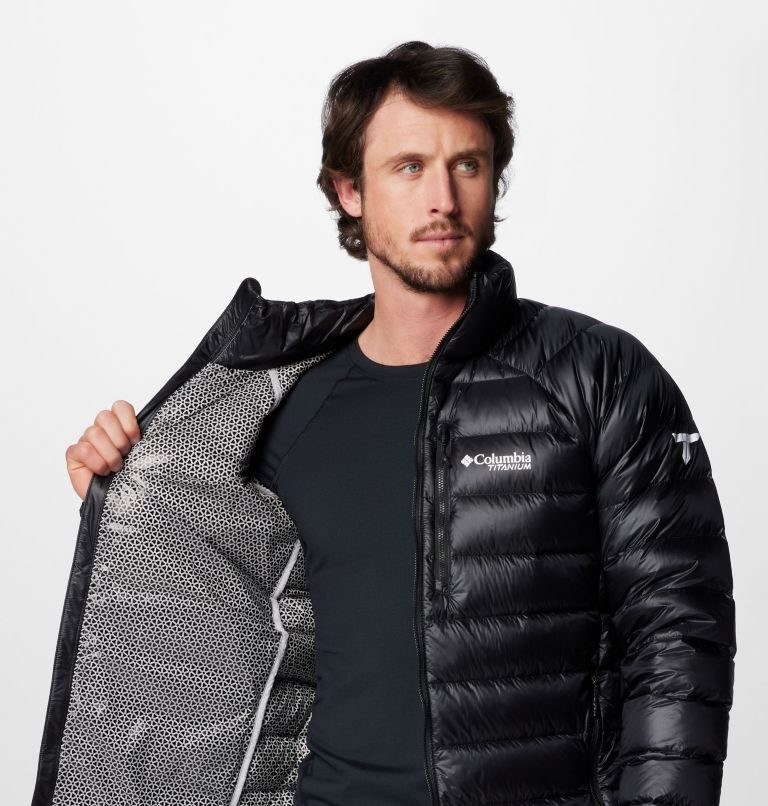 Men's Arctic Crest Down Jacket - Tall, Color: Black, image 7