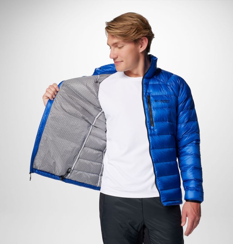 Men's Arctic Crest Down Jacket - Tall, Color: Mountain Blue, image 6