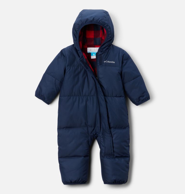 Infant Snuggly Bunny II Insulated Bunting, Color: Coll Navy, Mountain Red Check, image 1