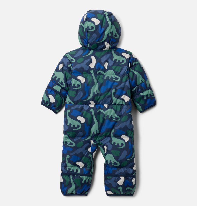 Infant Snuggly Bunny II Bunting, Color: Collegiate Navy Dinoflauge, Rain Forest, image 2