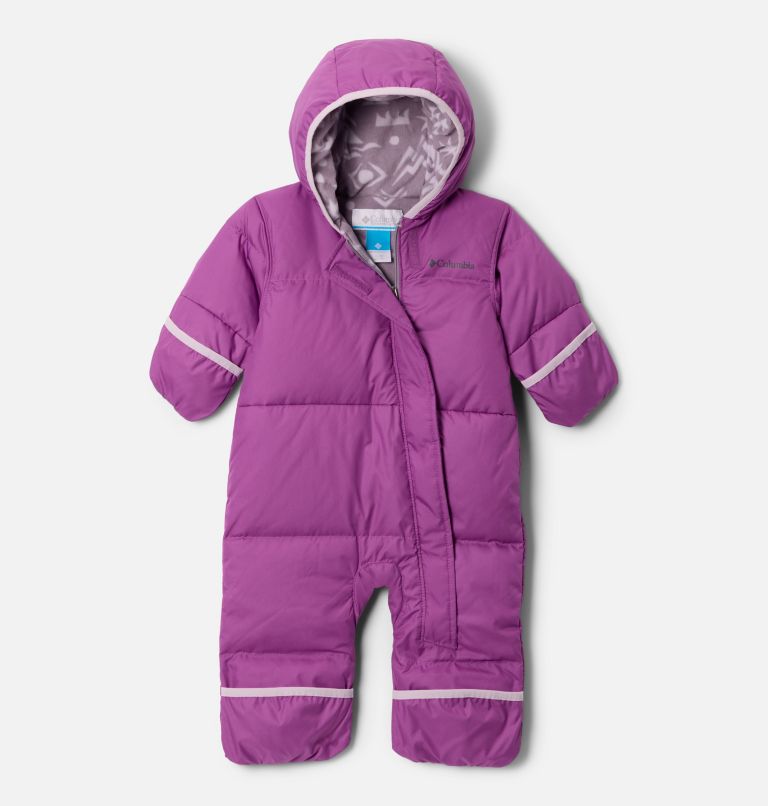 Infant Snuggly Bunny II Bunting, Color: Razzle, Shale Purple Peaked Tonal, image 3