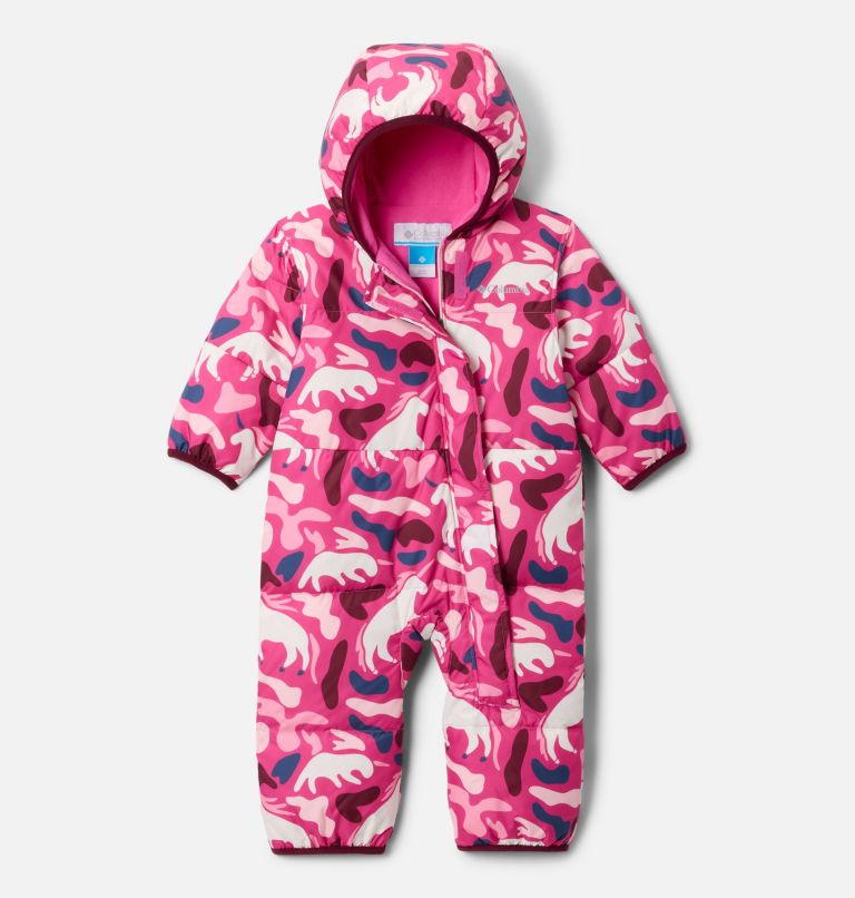 Infant Snuggly Bunny II Bunting, Color: Pink Ice Uniflauge, Satin Pink, image 1