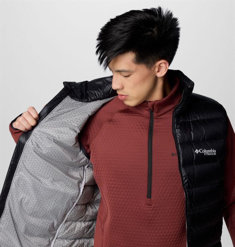Men's Arctic Crest Down Vest, Color: Black, image 6