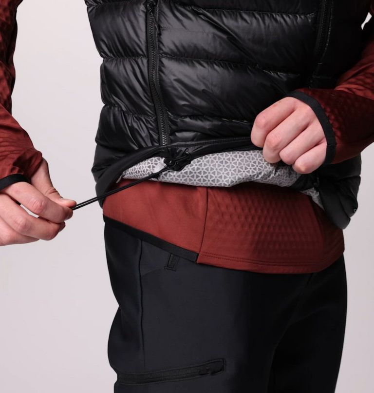 Men's Arctic Crest Down Vest, Color: Black