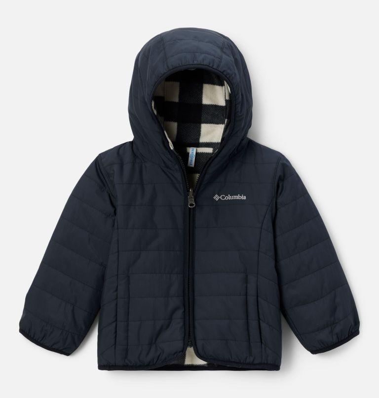 Toddler Double Trouble II Jacket, Color: Black, Chalk Check, image 1
