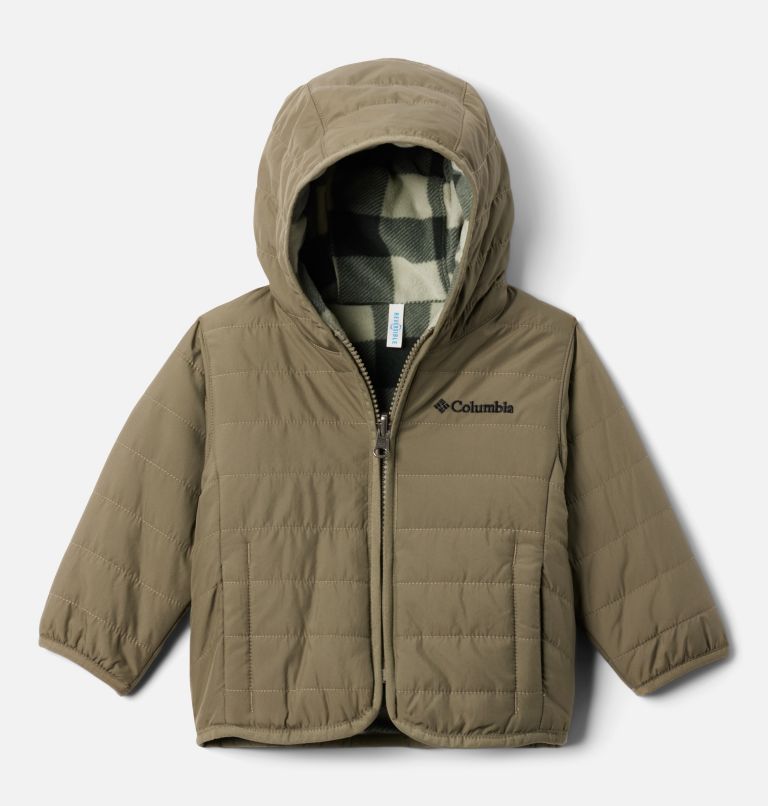 Infant Double Trouble II Jacket, Color: Stone Green, Safari Check, image 1