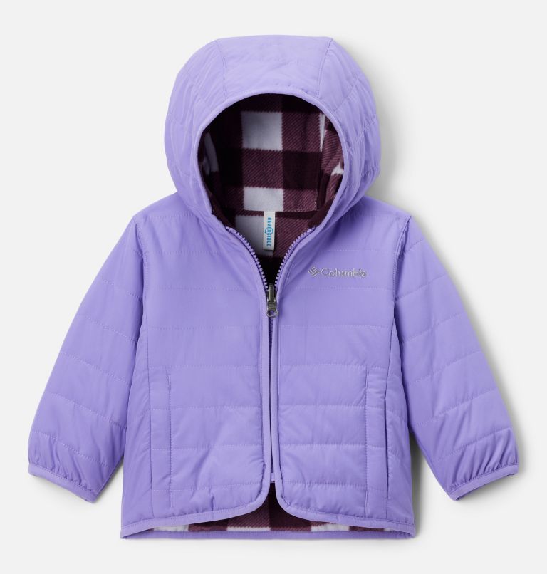 Infant Double Trouble II Jacket, Color: Paisley Purple, Snowdrift Check, image 1
