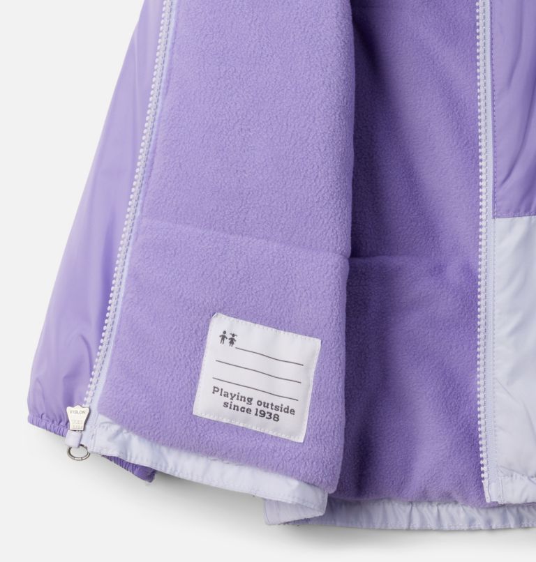 Toddler Kitterwibbit III Jacket, Color: Paisley Purple, Snowdrift, image 3