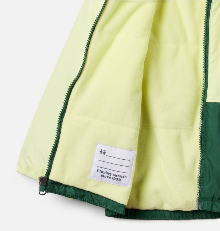 Toddler Kitterwibbit III Jacket, Color: Citron Haze, Rain Forest, image 4