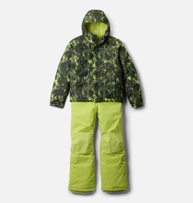 Youth Buga II Waterproof Snow Set, Color: Stone Green Timberwild, image 1