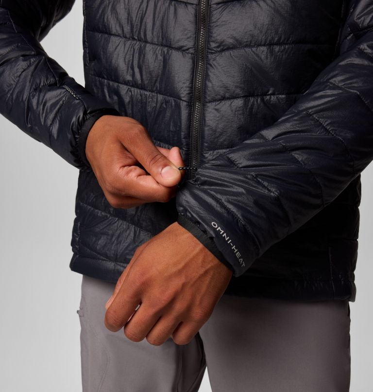 Men's Platinum Peak II Hooded Insulated Jacket, Color: Black, image 6