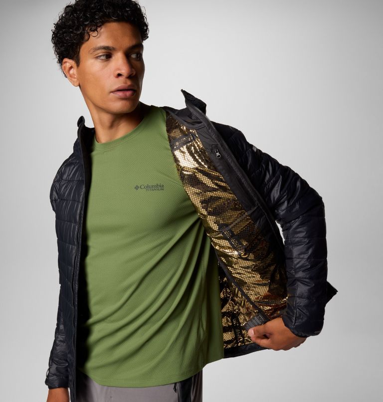 Men's Platinum Peak II Hooded Insulated Jacket, Color: Black, image 8