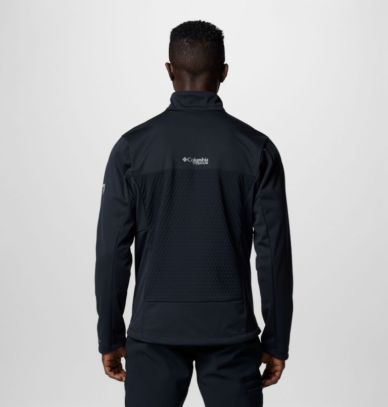 Men's Hidden River II Softshell Jacket, Color: Black, image 2