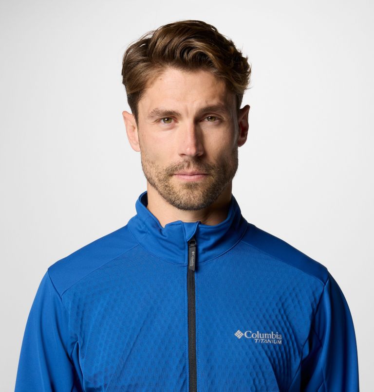 Men's Hidden River II Softshell Jacket, Color: Mountain Blue, image 5