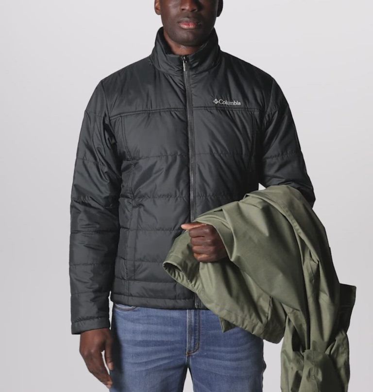 Men’s Horizons Pine II 3-in-1 Waterproof Jacket, Color: Stone Green