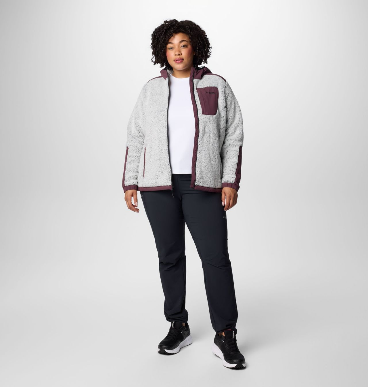 Women's Arctic Crest™ Sherpa Full Zip Fleece Jacket - Plus Size 3