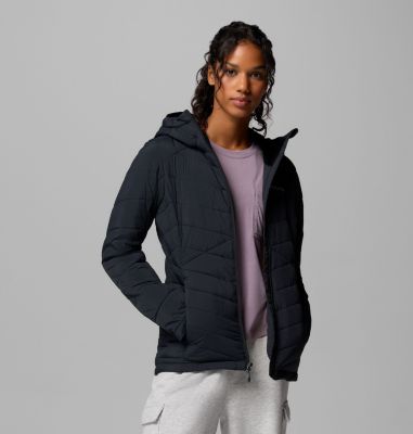 Women's Joy Peak II Hooded Insulated Jacket, Color: Black, image 4