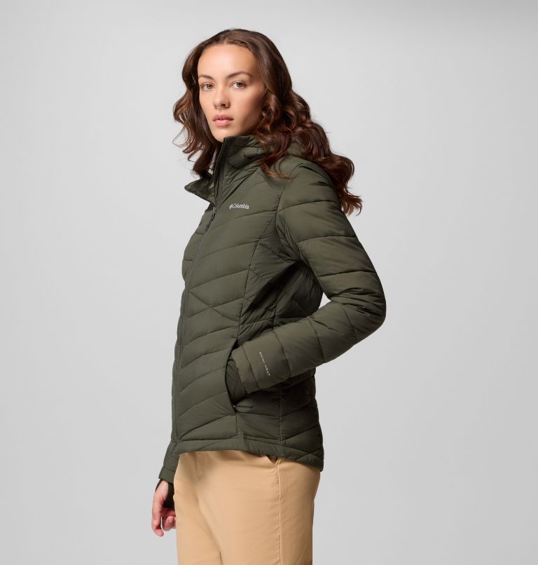 Women's Joy Peak II Hooded Jacket, Color: Greenscape, image 4