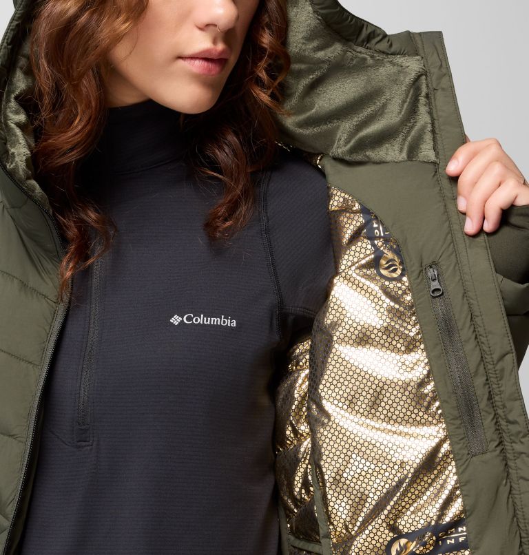 Women's Joy Peak II Hooded Jacket, Color: Greenscape, image 6