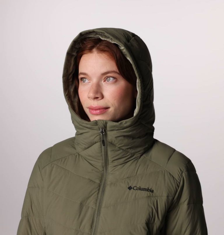 Women's Joy Peak II Hooded Jacket, Color: Stone Green