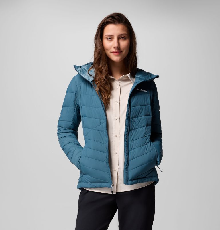 Women's Joy Peak II Hooded Jacket, Color: Everblue, image 5