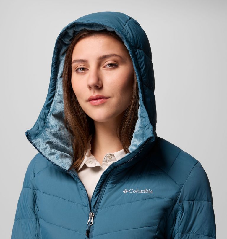 Women's Joy Peak II Hooded Jacket, Color: Everblue, image 7