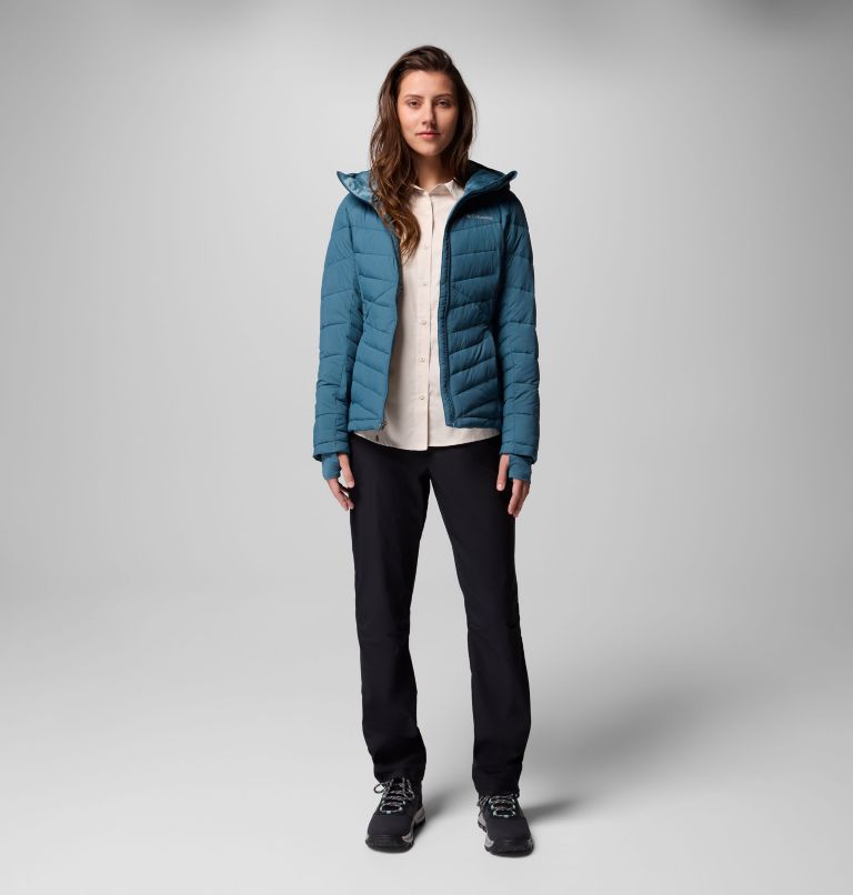 Women's Joy Peak II Hooded Jacket, Color: Everblue, image 9