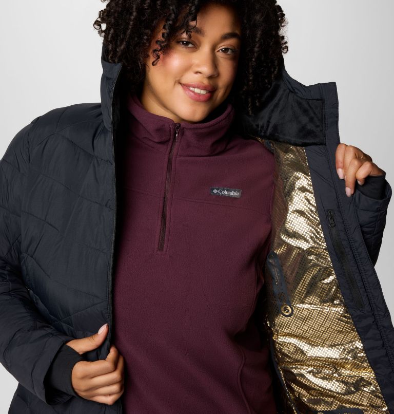 Manteau à capuchon Joy Peak II pour femmes – Grandes tailles, Color: Black, image 6