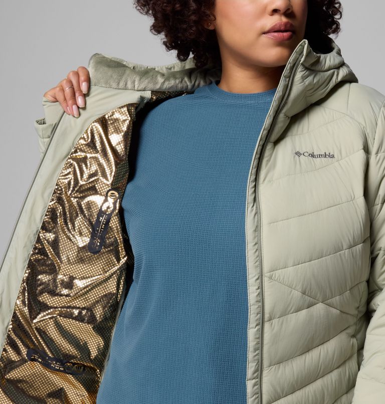 Manteau à capuchon Joy Peak II pour femmes – Grandes tailles, Color: Safari, image 6
