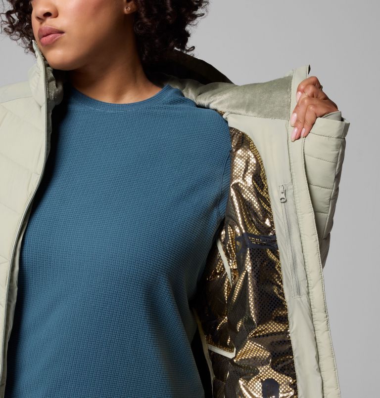 Manteau à capuchon Joy Peak II pour femmes – Grandes tailles, Color: Safari, image 7
