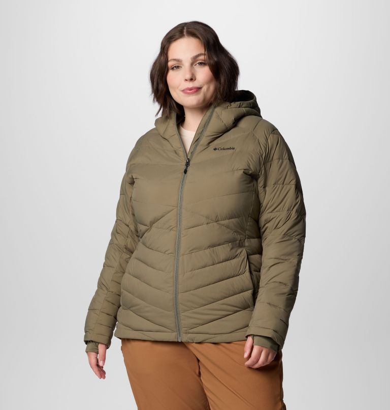 Women's Joy Peak II Hooded Jacket - Plus Size, Color: Stone Green, image 1