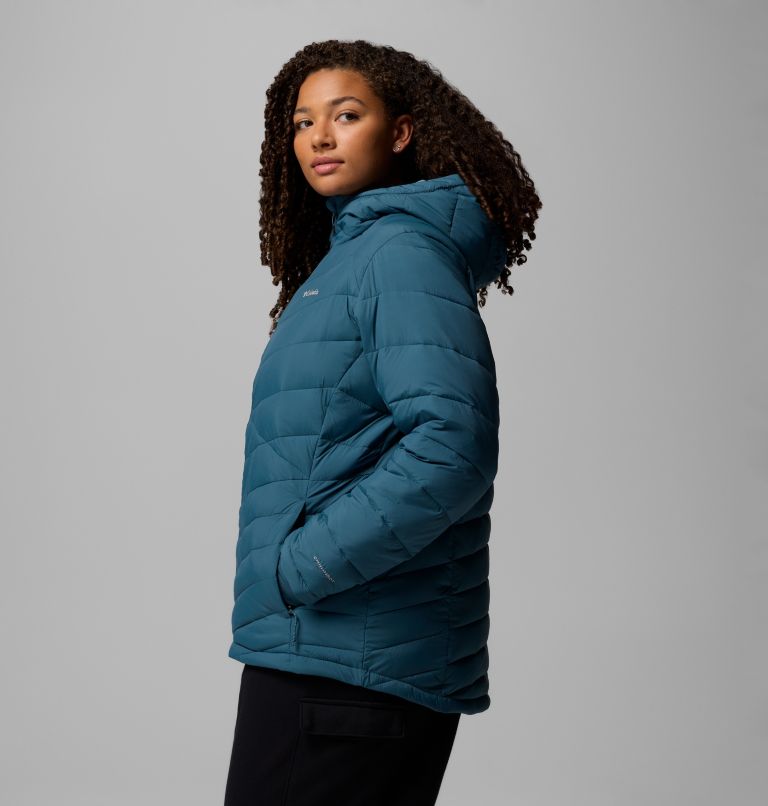 Women's Joy Peak II Hooded Jacket - Plus Size, Color: Everblue, image 4