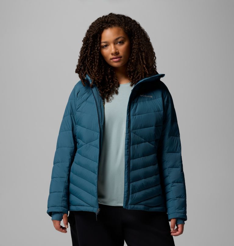 Women's Joy Peak II Hooded Jacket - Plus Size, Color: Everblue, image 5