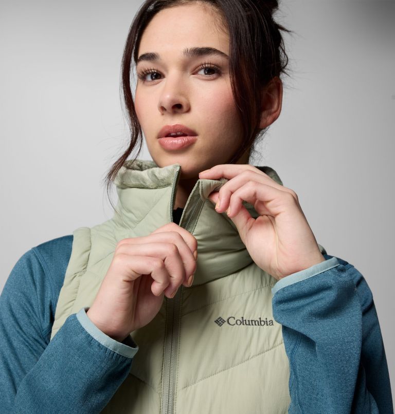 Women's Joy Peak II Long Vest, Color: Safari, image 6