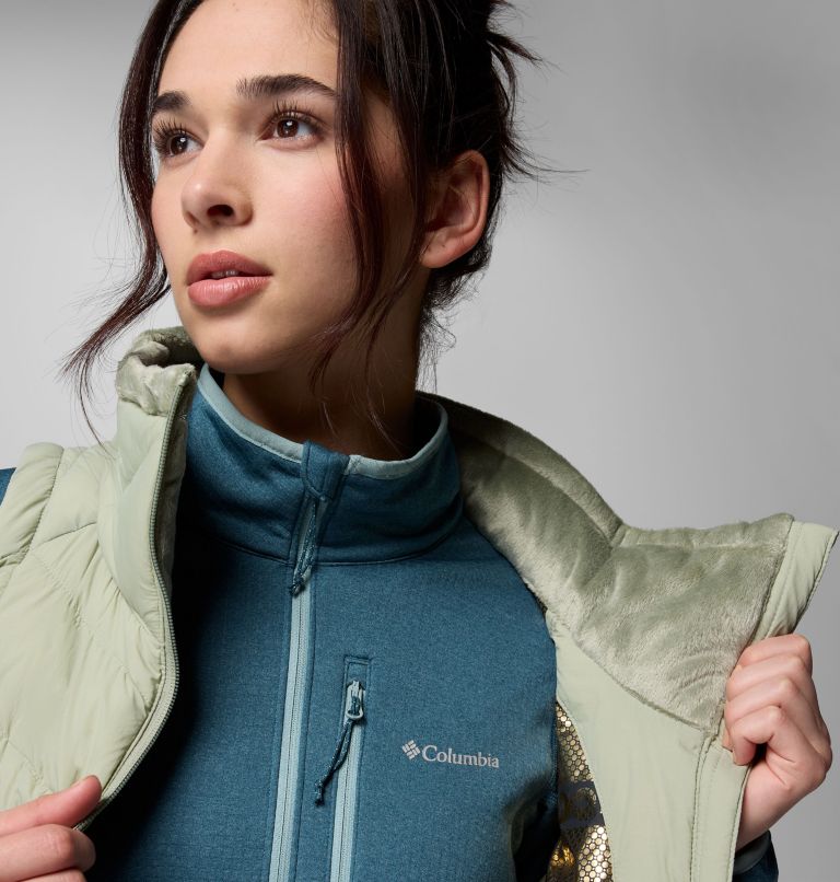 Women's Joy Peak II Long Vest, Color: Safari, image 7