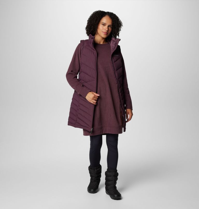 Women's Joy Peak II Long Vest, Color: Moonvista, image 3
