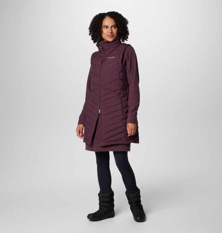 Women's Joy Peak II Long Vest, Color: Moonvista, image 8