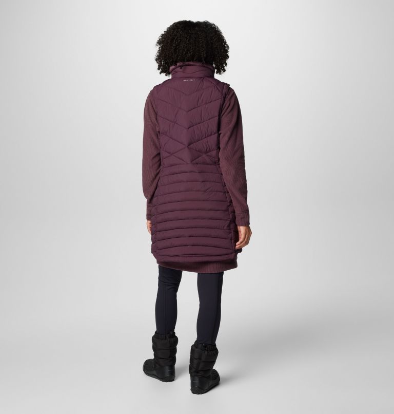 Women's Joy Peak II Long Vest, Color: Moonvista, image 2