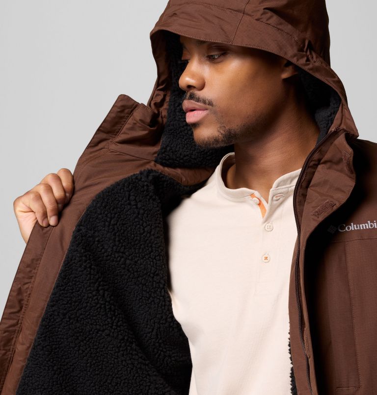 Men's Landroamer Sherpa Lined Jacket, Color: Tobacco, image 6