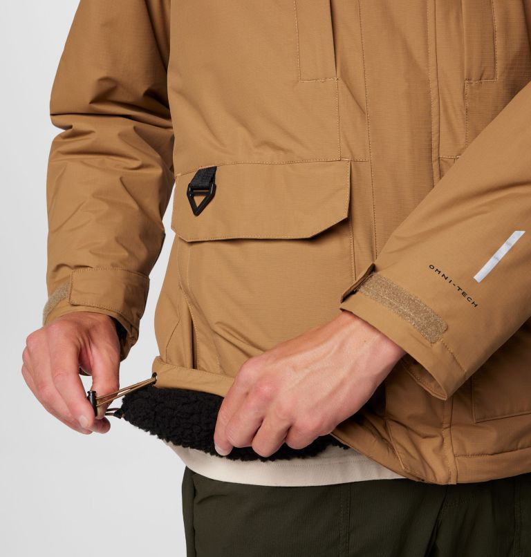 Men's Landroamer Sherpa Lined Waterproof Hooded Jacket, Color: Delta, image 6