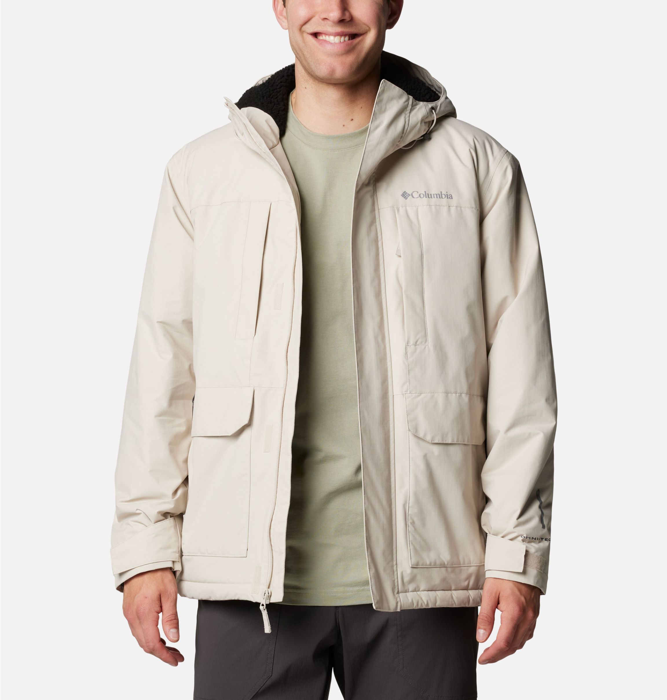 Men s Landroamer Sherpa Lined Waterproof Hooded Jacket Columbia Sportswear