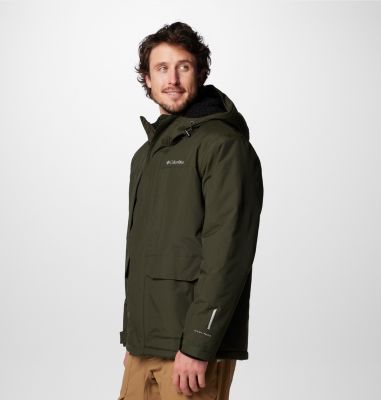 Landroamer wasserdichte Jacke mit Kapuze und Sherpa-Futter für Männer, Color: Greenscape, image 4